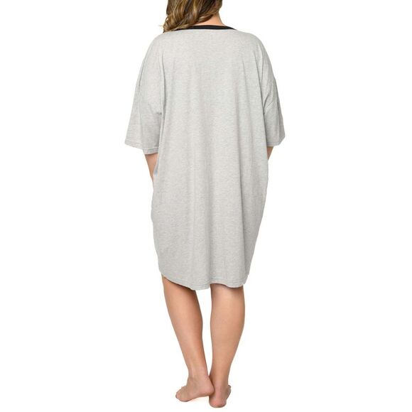 New Disney Plus Size Womens Sleep Shirt Mickey Minnie Mouse One Size Nightgown - Picture 4 of 8